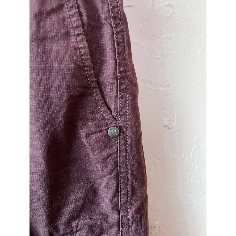 Vuori Ripstop Climber Pants Small Dark‎ Plum Purple Organic Cotton Stretch - Picture 4 of 7